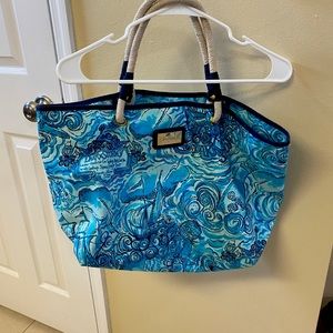 Lilly Pulitzer Dark N Stormy Tote Bag